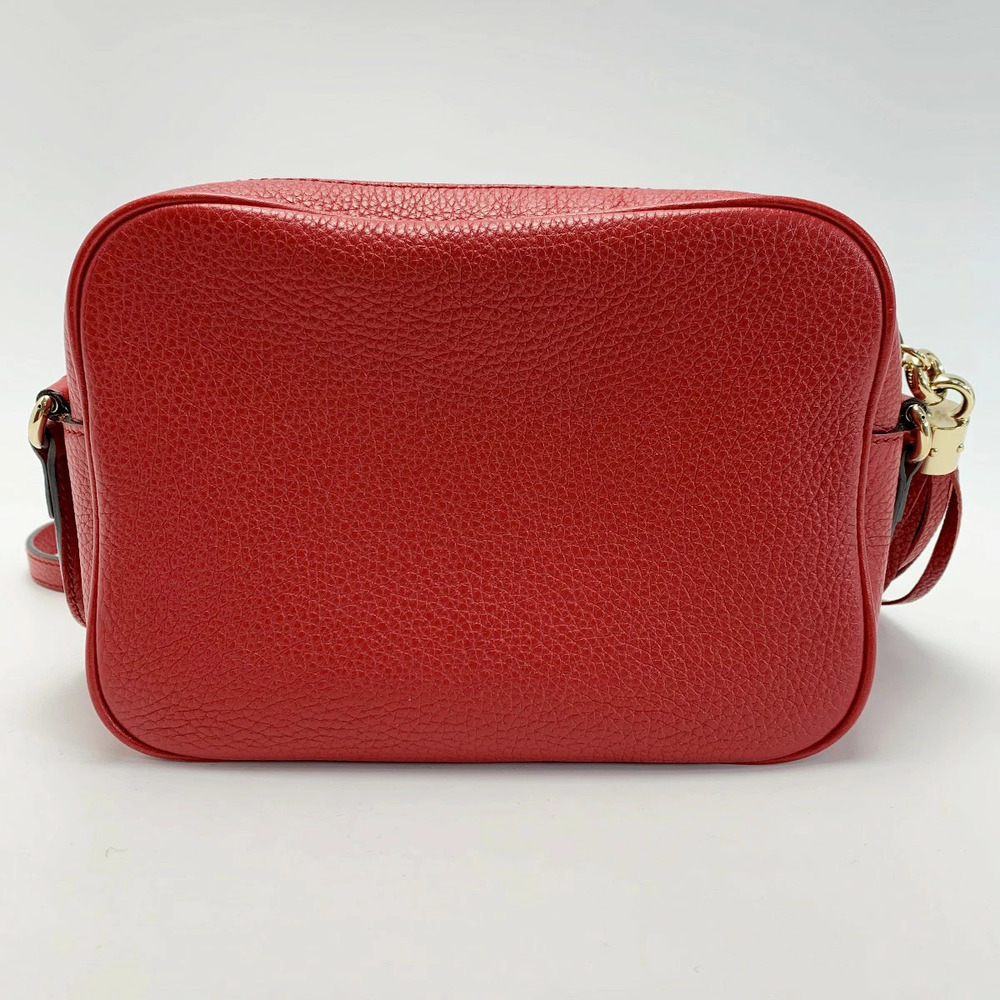 Gucci Soho Bag Red Leather Shoulder Red